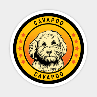 Cavapoo Dog Portrait Magnet